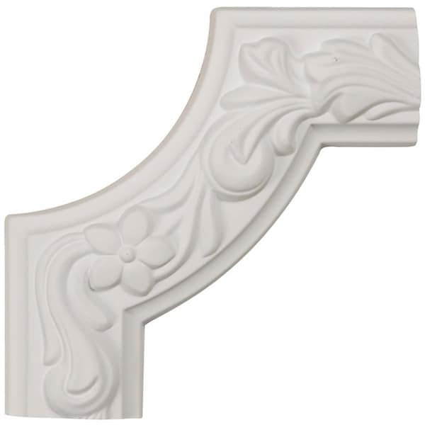 Ekena Millwork 6"W x 6"H x 1 7/8"P Sussex Floral Panel Moulding Corner (matches moulding PML02X00SU) PML06X06SU - main